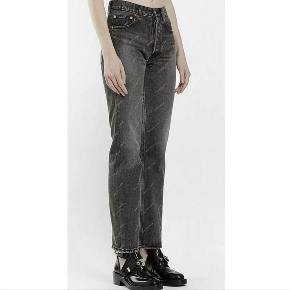 balenciaga women's black classic logo jeans